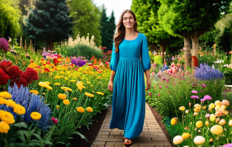 웹툰 제작 툴 비교 - "A professional businesswoman in a modest business suit, sitting at a desk in a modern office, fully...