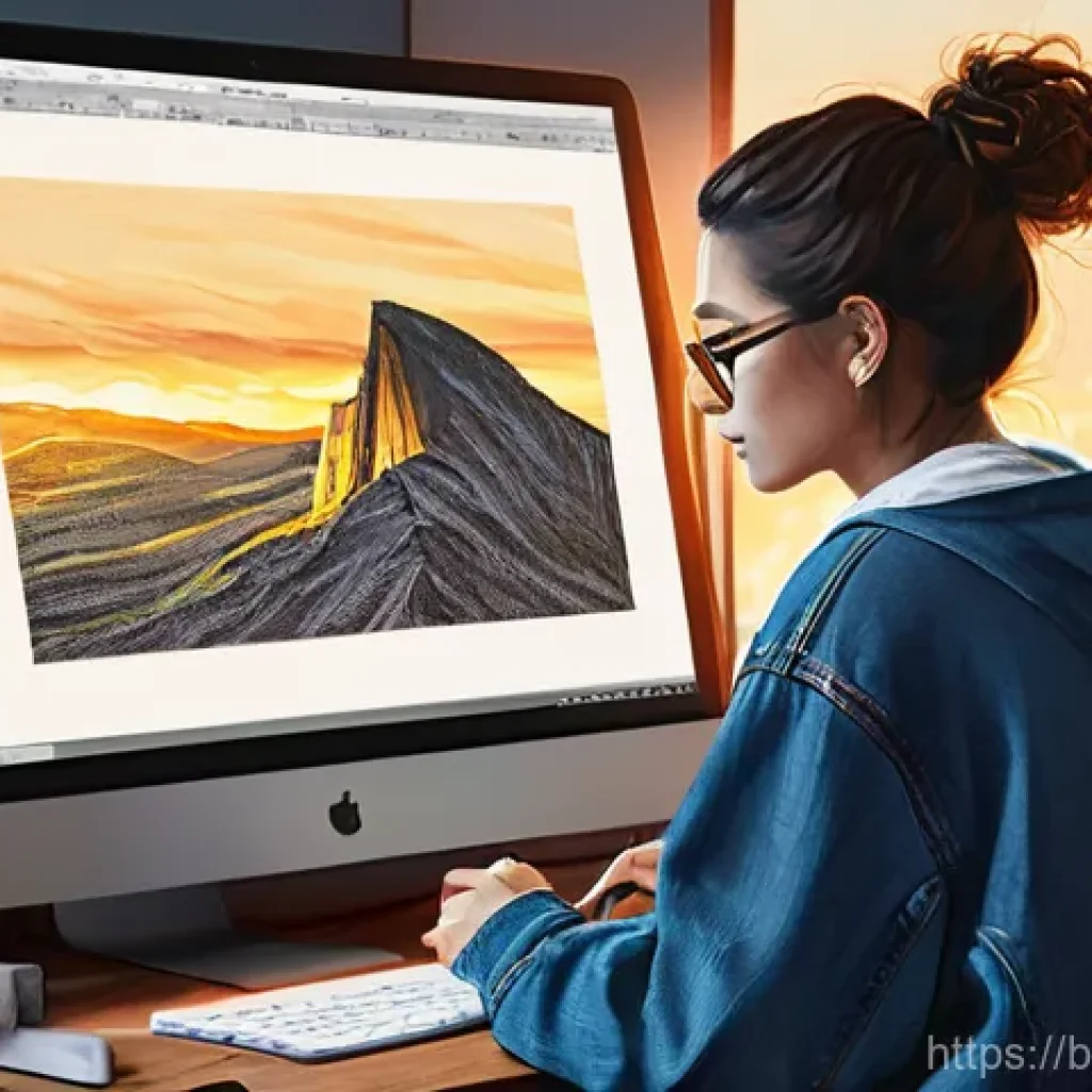 어도비 포토샵 디지털아트 기법 - **Prompt 1: Creative Digital Artist in Her Studio**
    A vibrant, medium-shot image of a female dig...