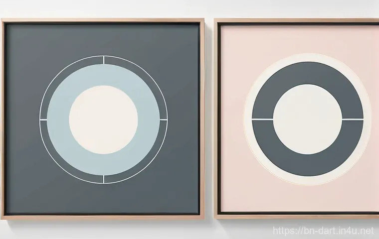 디지털아트 기하학적 패턴 디자인 - Image Prompt 1: Minimalist Geometric Serenity**