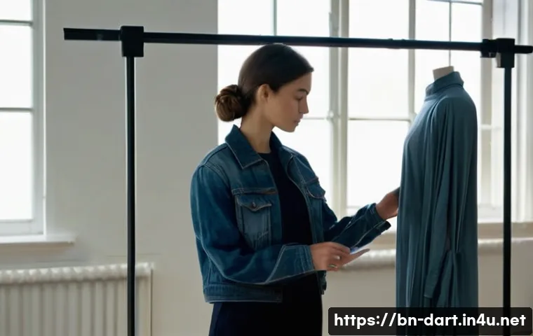 디지털아트 캐릭터 옷주름 표현법 - **Prompt 1: Observing Fabric Folds with Varied Textures and Lighting**
    "A young, casually dresse...